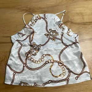 Buddy Love satin halter top. Size Small